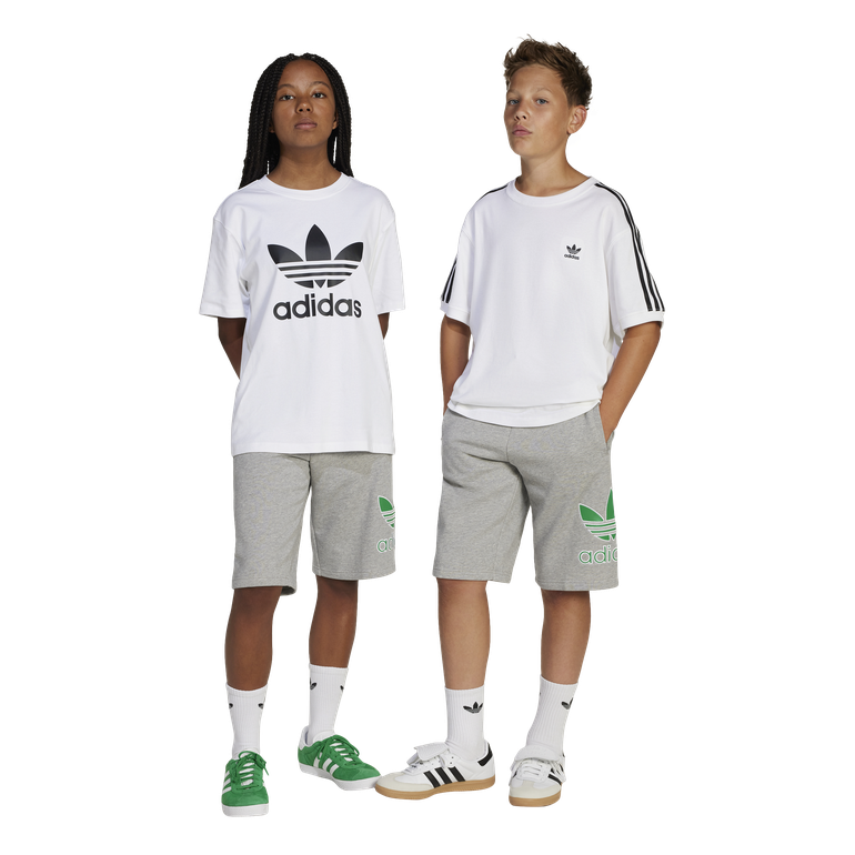 Oversize Trefoil Shorts Big Logo Execution - 9-10 Years - MEDIUM GREY