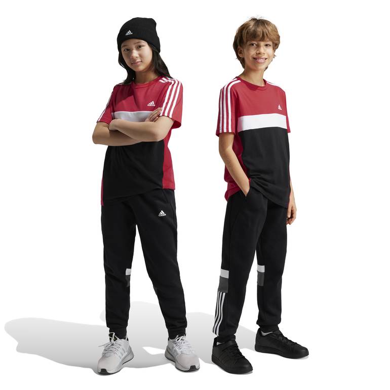 adidas Panelled Joggers with Elasticated Waistband and Pockets - 176
