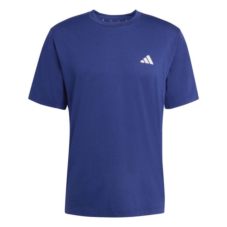 WORKOUT ESSENTIALS FEELREADY 3 STRIPES T-SHIRT - M - DKBLUE/WHI