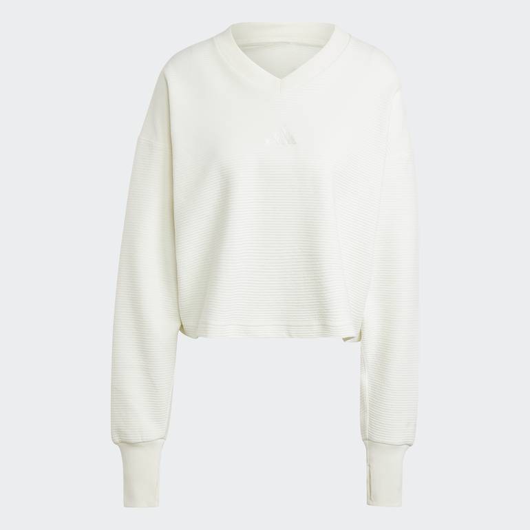 ALL SZN Ribbed V-Neck Sweatshirt - XL