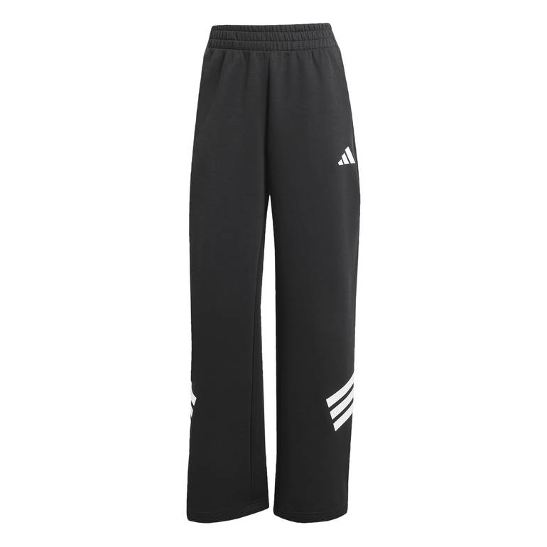 Future Icons 3-Stripes Open-Hem Tracksuit Bottoms - Black - M