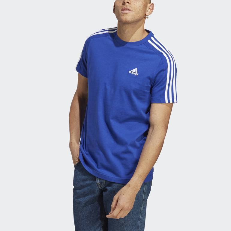 Essentials Single Jersey 3-Stripes T-Shirt - 2XL