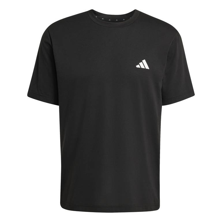 WORKOUT ESSENTIALS FEELREADY 3 STRIPES T-SHIRT - BLACK-WHI - XL