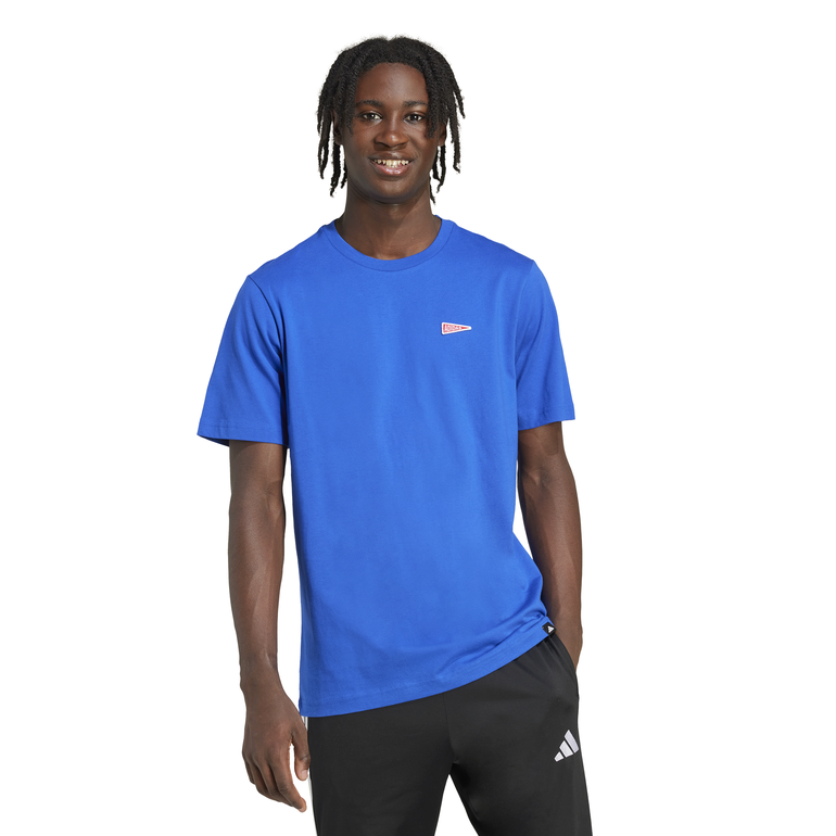 Pennant Trim Graphic T-Shirt - XL - BLUE