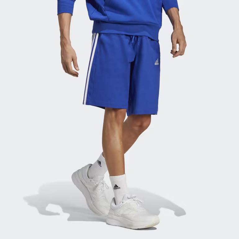 ESSENTIALS 3-STRIPES PLAIN KNIT SHORTS - 3XL