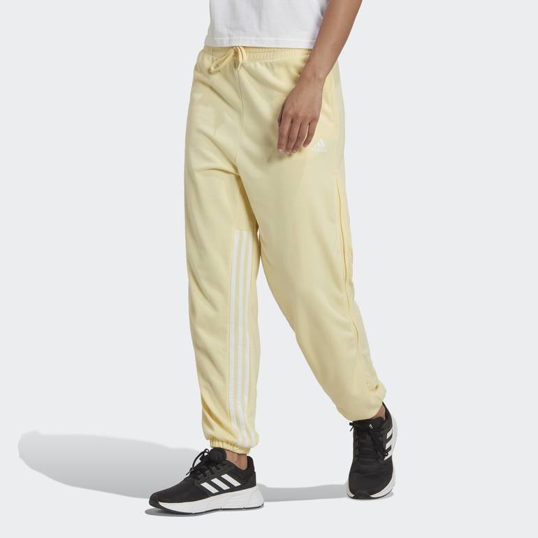 HYPERGLAM 3-STRIPES OVERSIZED CUFFED JOGGERS WITH SIDE ZIPPERS - XL