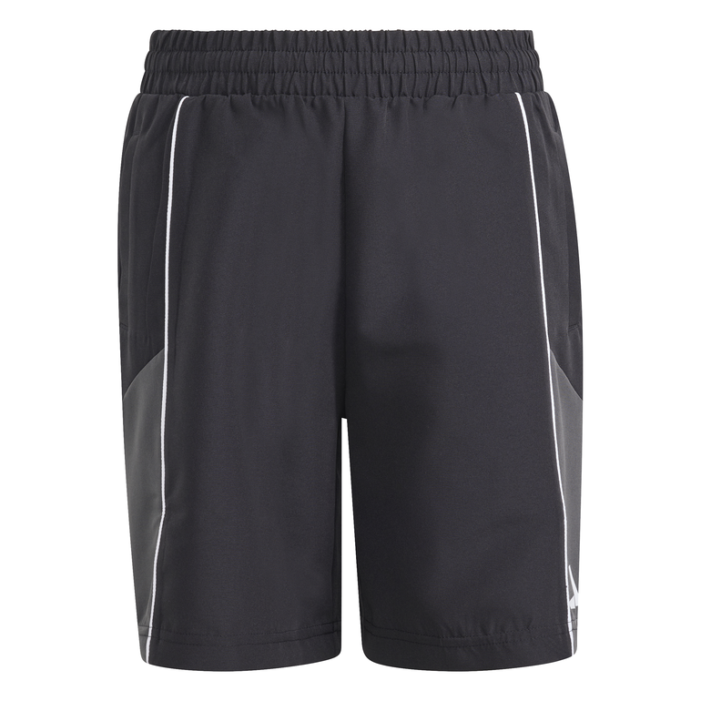 COLOR BLOCK WOVEN SHORTS - 9-10 Years - BLACK/GRE/