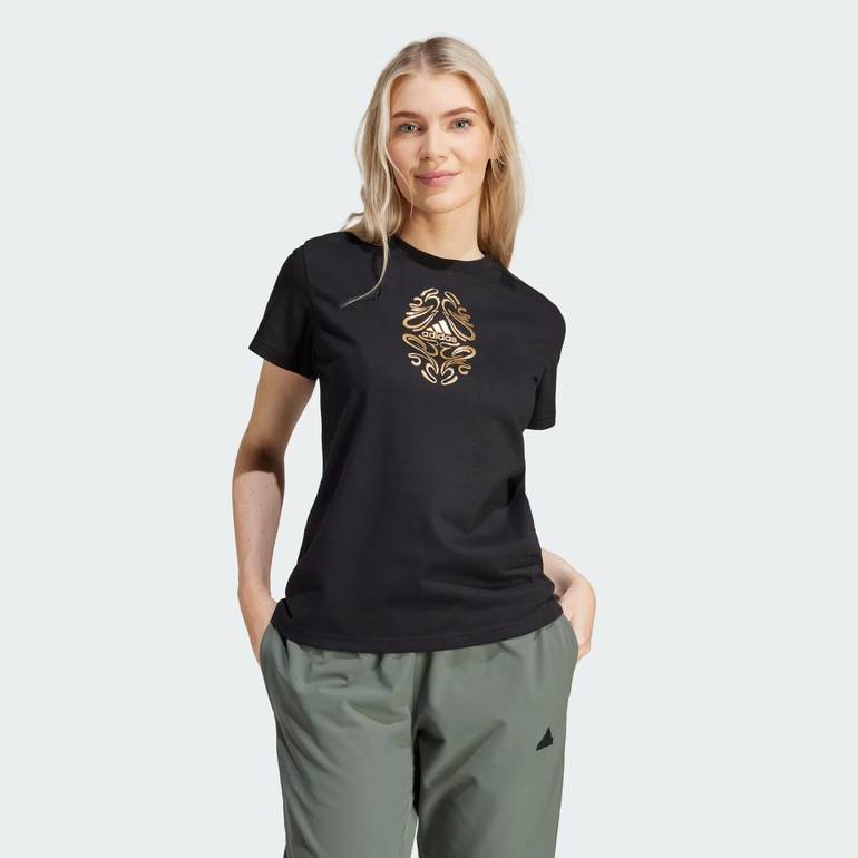 Metallic Graphic Tee - S