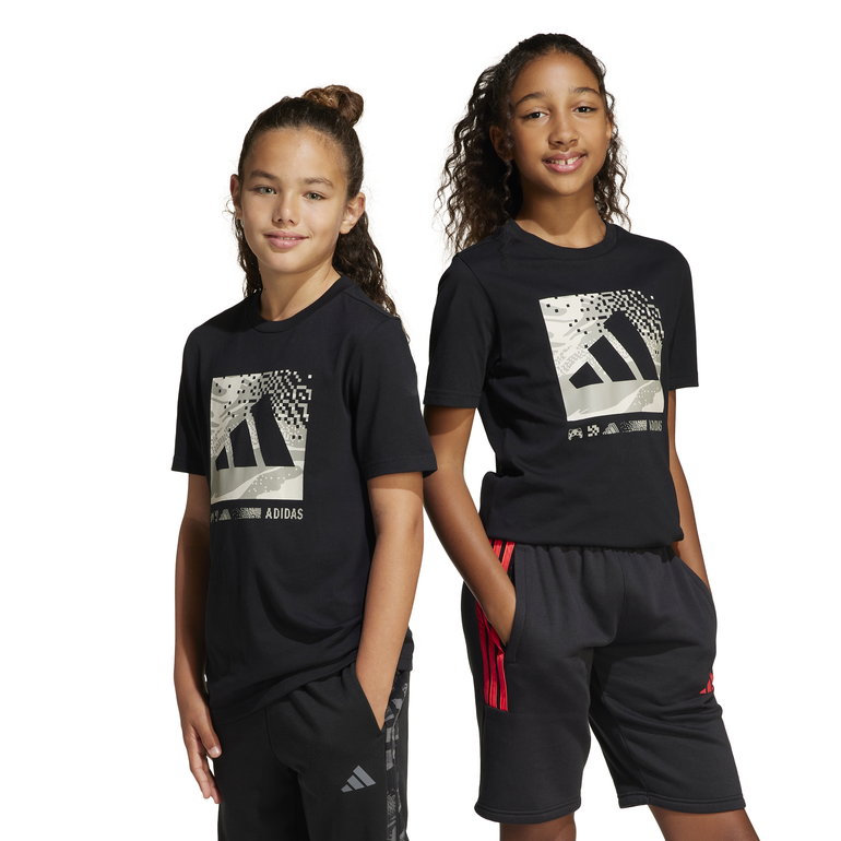Camo Graphic T-Shirt Kids - 9-10 Years - Black