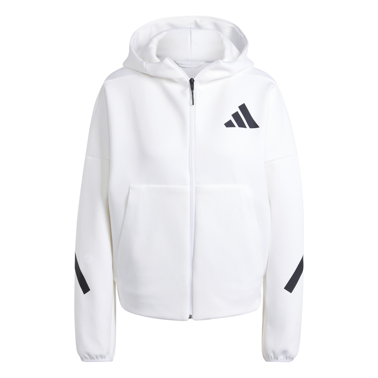 adidas Z.N.E. Full-Zip Hoodie - XL - WHITE