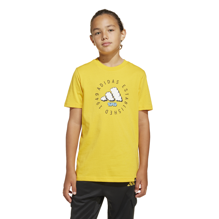 Fun Graphic T-Shirt Kids - 7-8 Years - أصفر