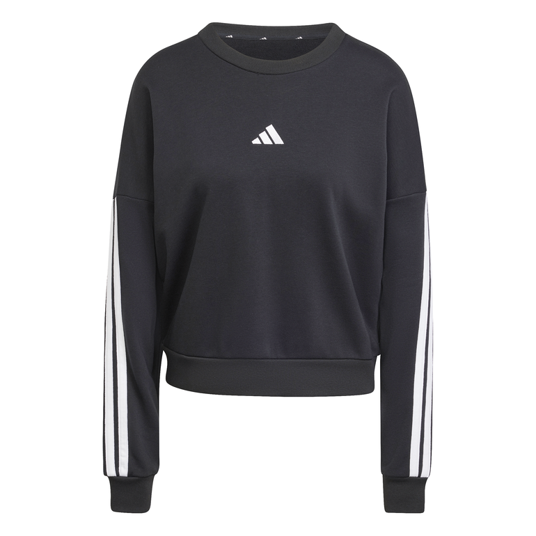 Essentials 3-Stripes French Terry Sweatshirt - XL - BLACK
