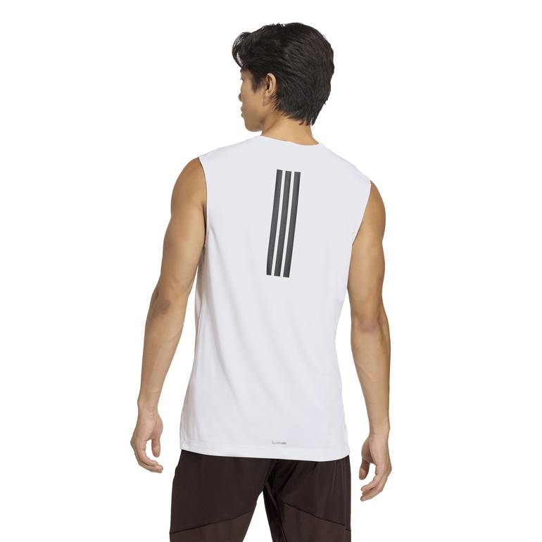 D4T PrimeLift 3 STRIPES TANK TOP - WHITE - L