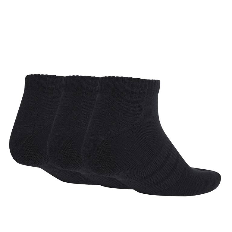 Cushioned Essentials Low Cut Socks 3 Pair Pack - BLACK-WHI - M