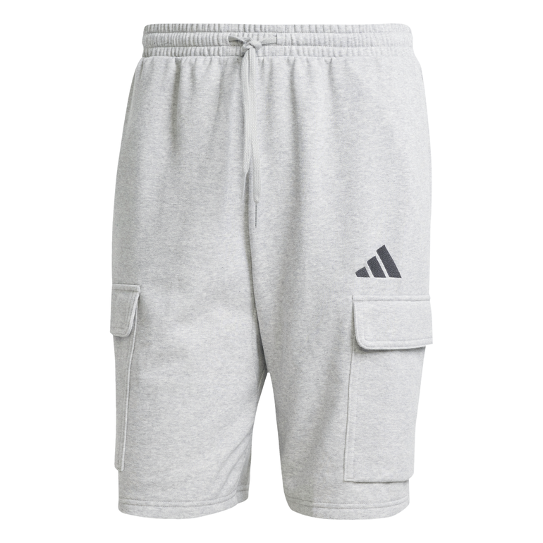Essentials Feel Cozy Fleece Cargo Shorts - M - GREY
