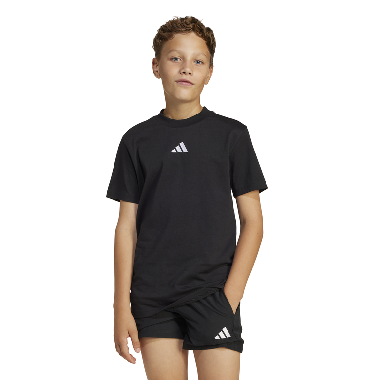 Essentials T-Shirt Kids - 11-12 Years - BLACK-WHI