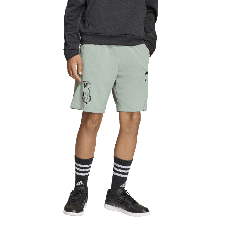 ADIDAS MINECRAFT TRAINING SHORT - SILVER GR - 7-8 Years