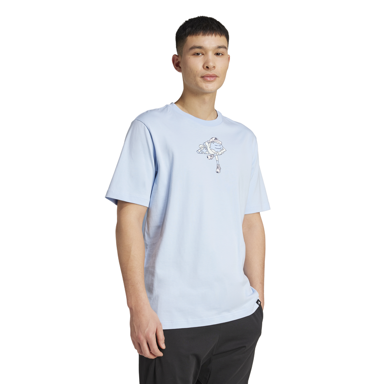 Earth Day Graphic Tee - XL - توهج أزرق