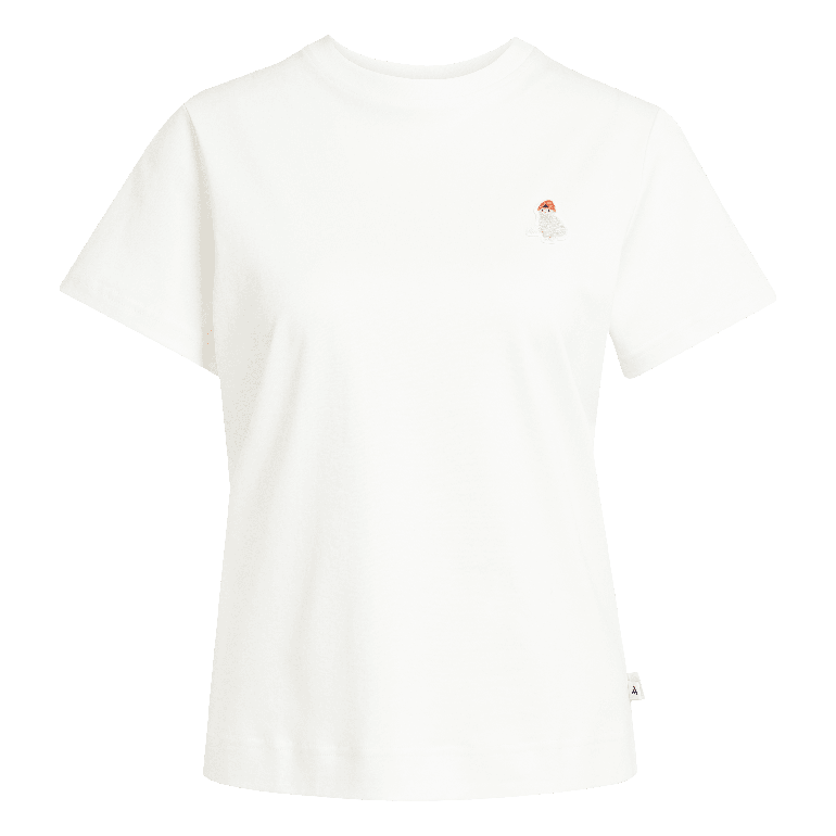 Cat Patch Graphic T-Shirt - M - OWHITE