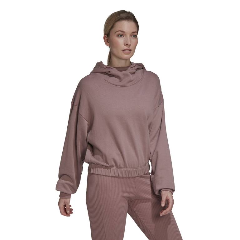 STUDIO LOUNGE CROPPED HOODIE - XL