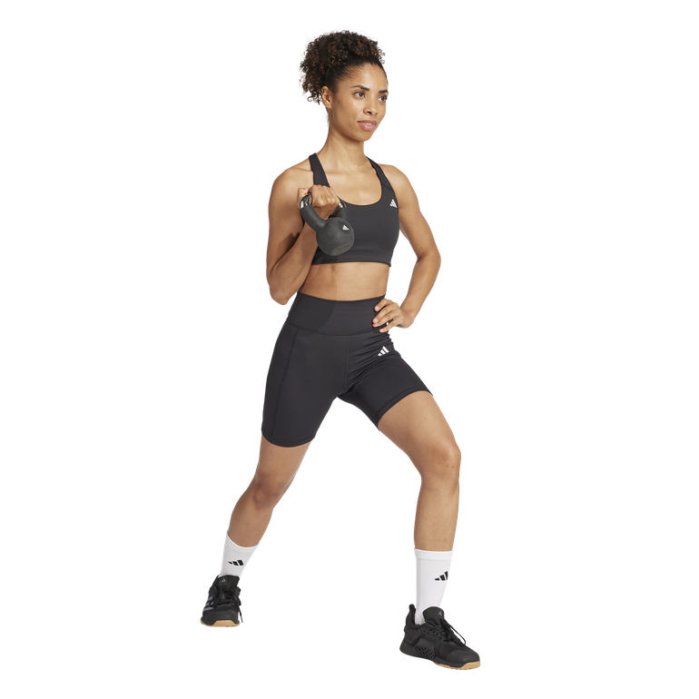 Optime Rib Short Leggings - XS - Black