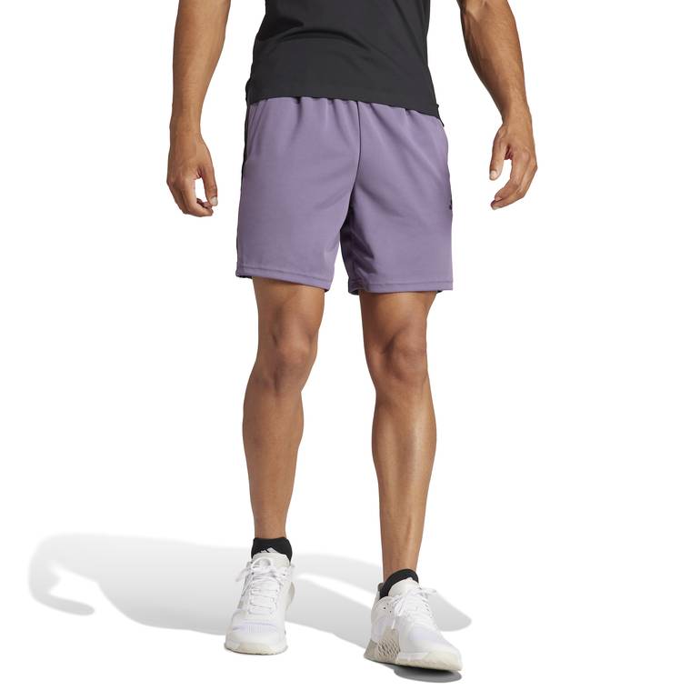TRAIN ESSENTIALS PIQUÉ 3-STRIPES TRAINING SHORTS