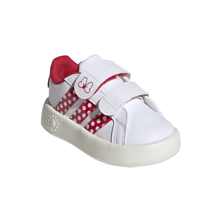 ADIDAS DISNEY MICKEY MOUSE GRAND COURT SHOES INFANTS - OWHT/PURUB - 25