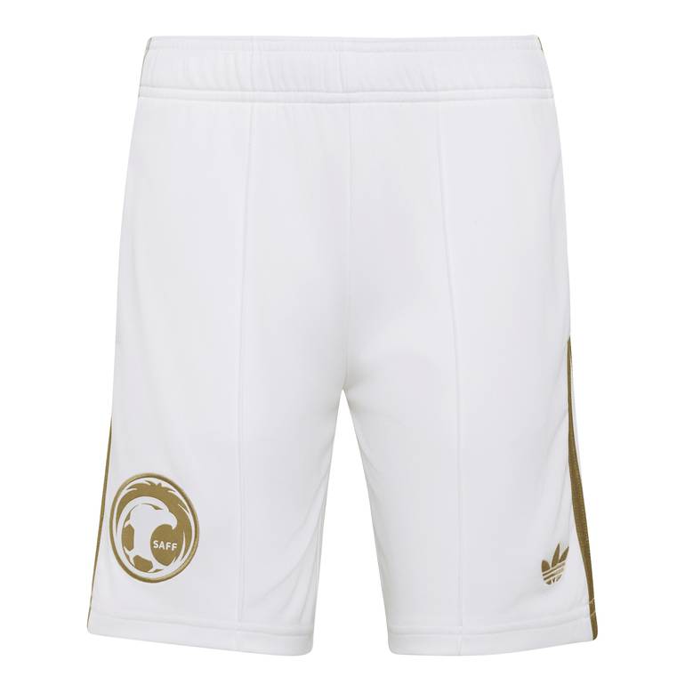 Saudi Arabia 26 Away Kids Short - 15-16Years - WHITE/KHAK