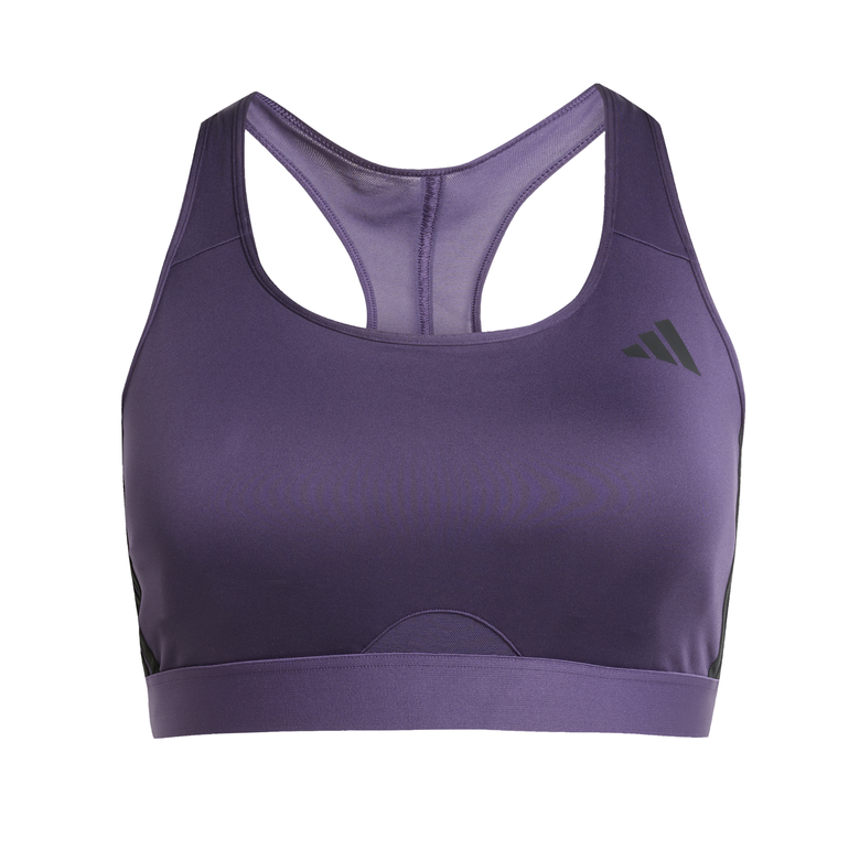 Powerimpact Train Medium-Support 3-Stripes Bra - LCD - AURPLU
