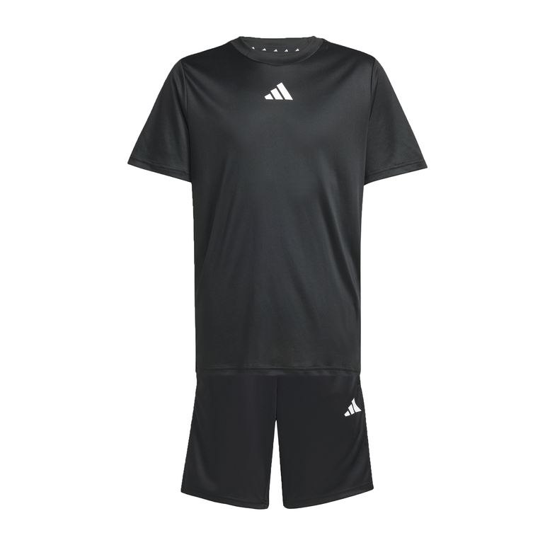Train Essentials 3-Stripes Tee Set Kids - 176 - Black