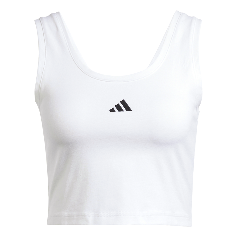 Essentials Small Logo Cotton Lifestyle Tank Top - S - WHITE/BLAC
