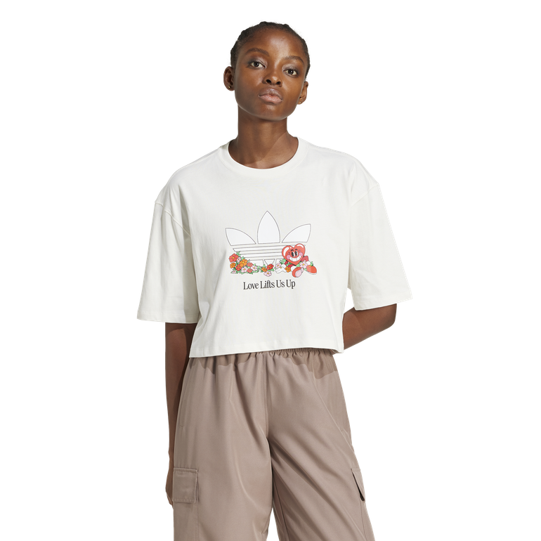 adidas Originals Graphic T-Shirt - M - CLOUD WHITE