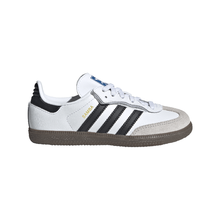 Samba OG Comfort Closure Elastic Lace Shoes Kids - 33 1/2 - WHITE/BLK