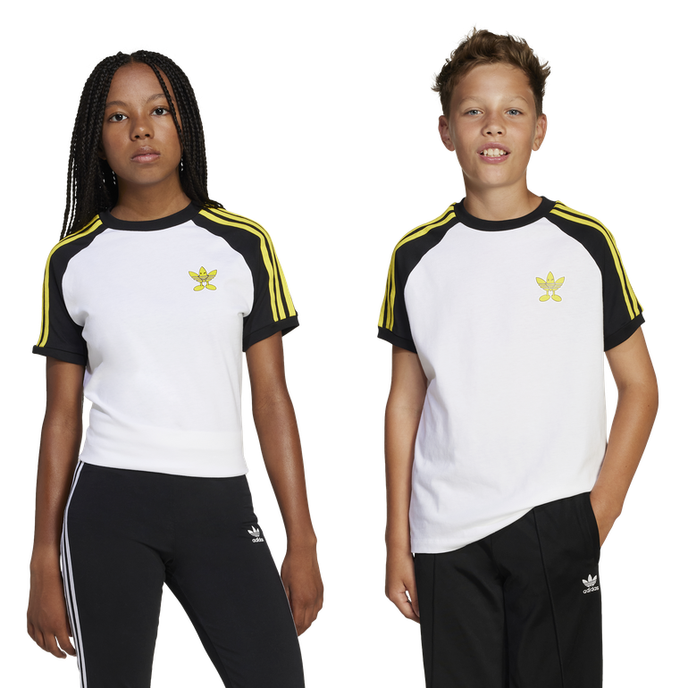 T-Shirt Kids - 15-16Years - WHITE/BLACK