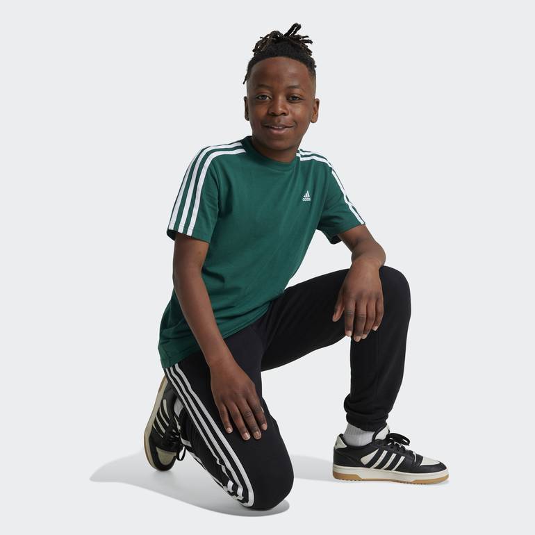 ESSENTIALS 3-STRIPES COTTON TEE - 7-8 Years