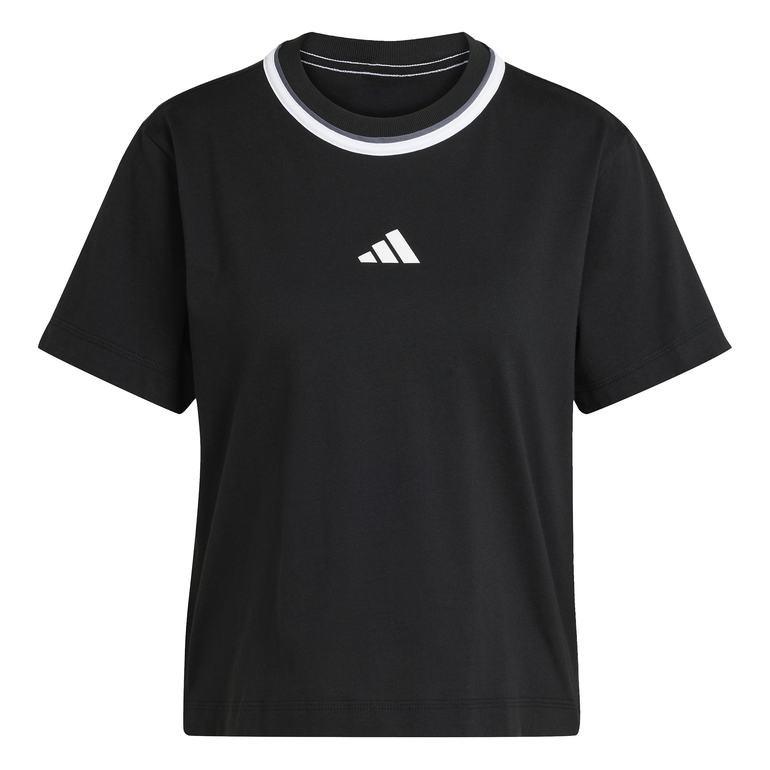 Essentials Color Pop Cotton T-Shirt - M - Black