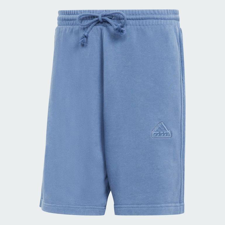 ALL SZN French Terry 3-Stripes Garment-Wash Shorts - XL
