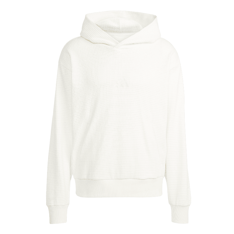 ALL SZN Waffle Knit Hoodie - S - WHITE