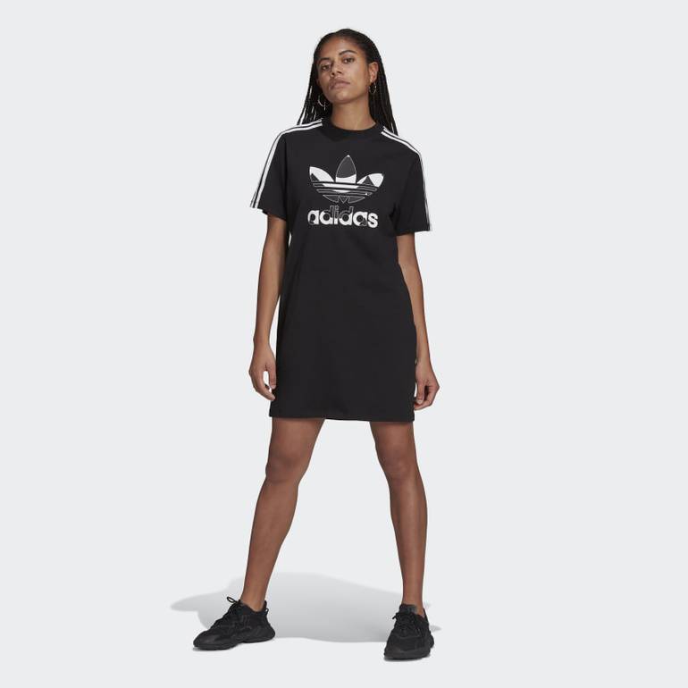 MARIMEKKO TREFOIL PRINT INFILL TEE DRESS
