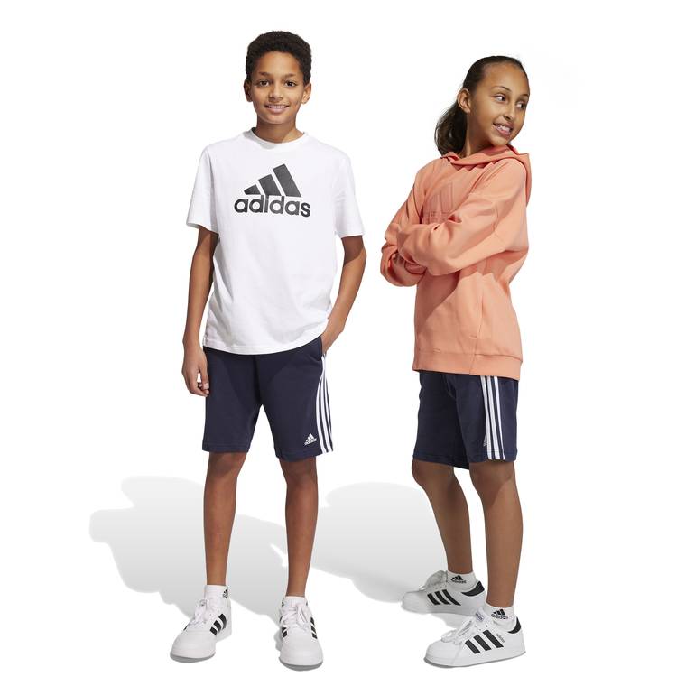 ESSENTIALS THREE STRIPES MESH SHORTS - 15-16Years