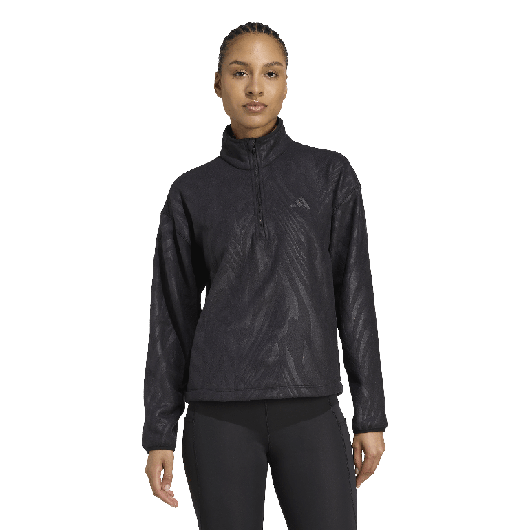 AOP Polar Fleece Sweatshirt - L - Black