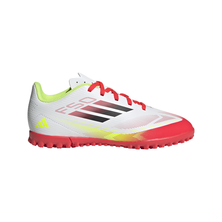 F50 Club Turf Boots Kids - 35 - WHITE/MERCURY RED