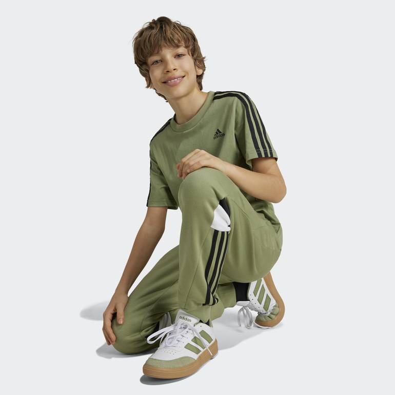 Essentials 3-Stripes Cotton T-Shirt - 15-16Years