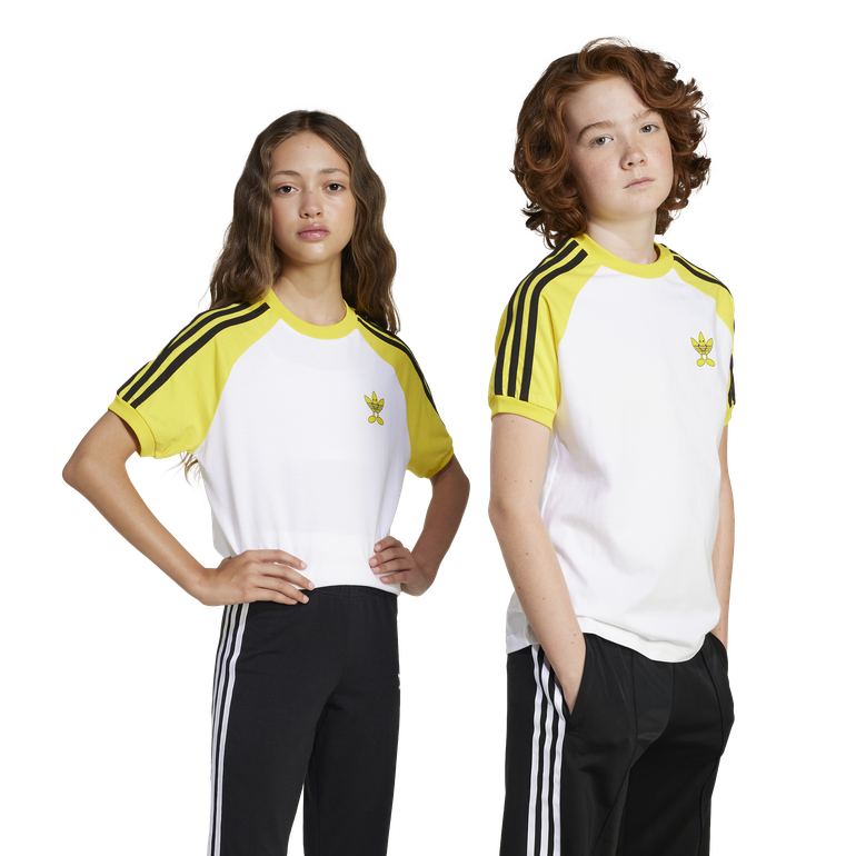 T-Shirt Kids - 9-10 Years - WHITE/YELLOW