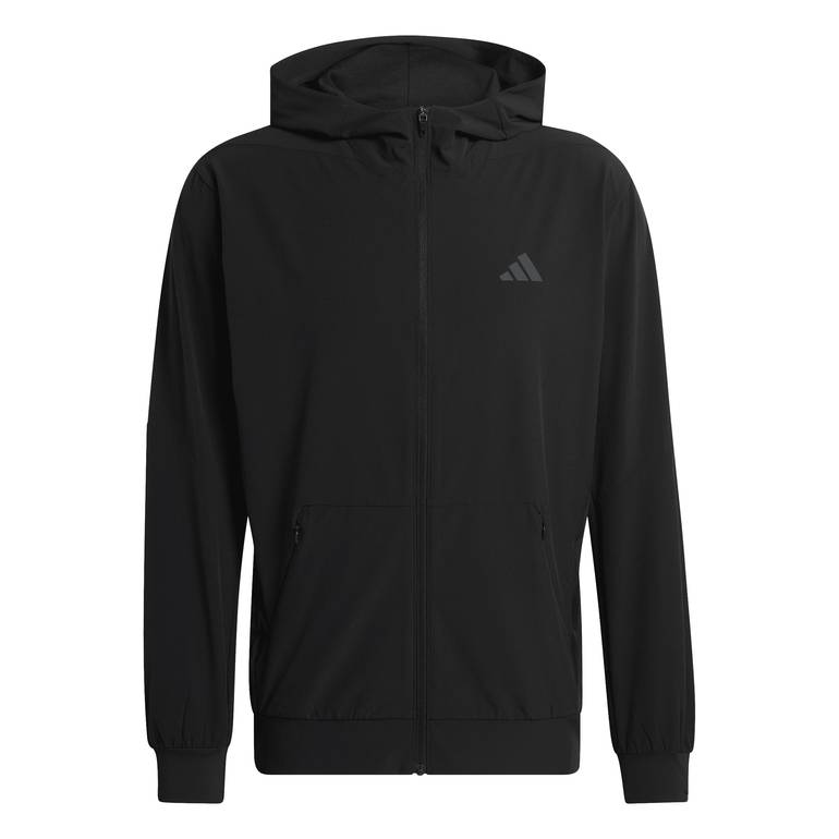 جاكيت بقبعة وسحاب كامل D4T WORKOUT - 2XL - BLK