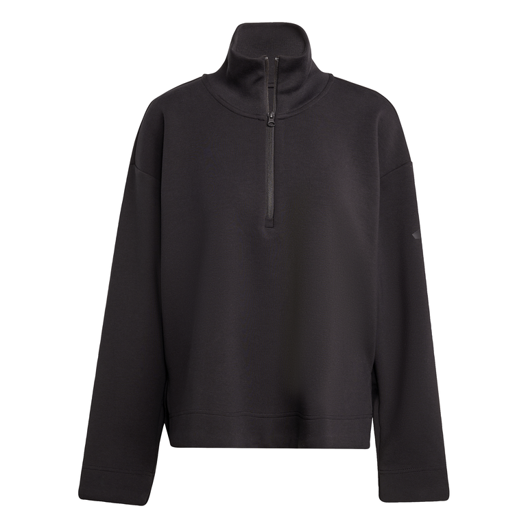 ALL SZN Soft Lux Quarter-Zip - XL - BLACK