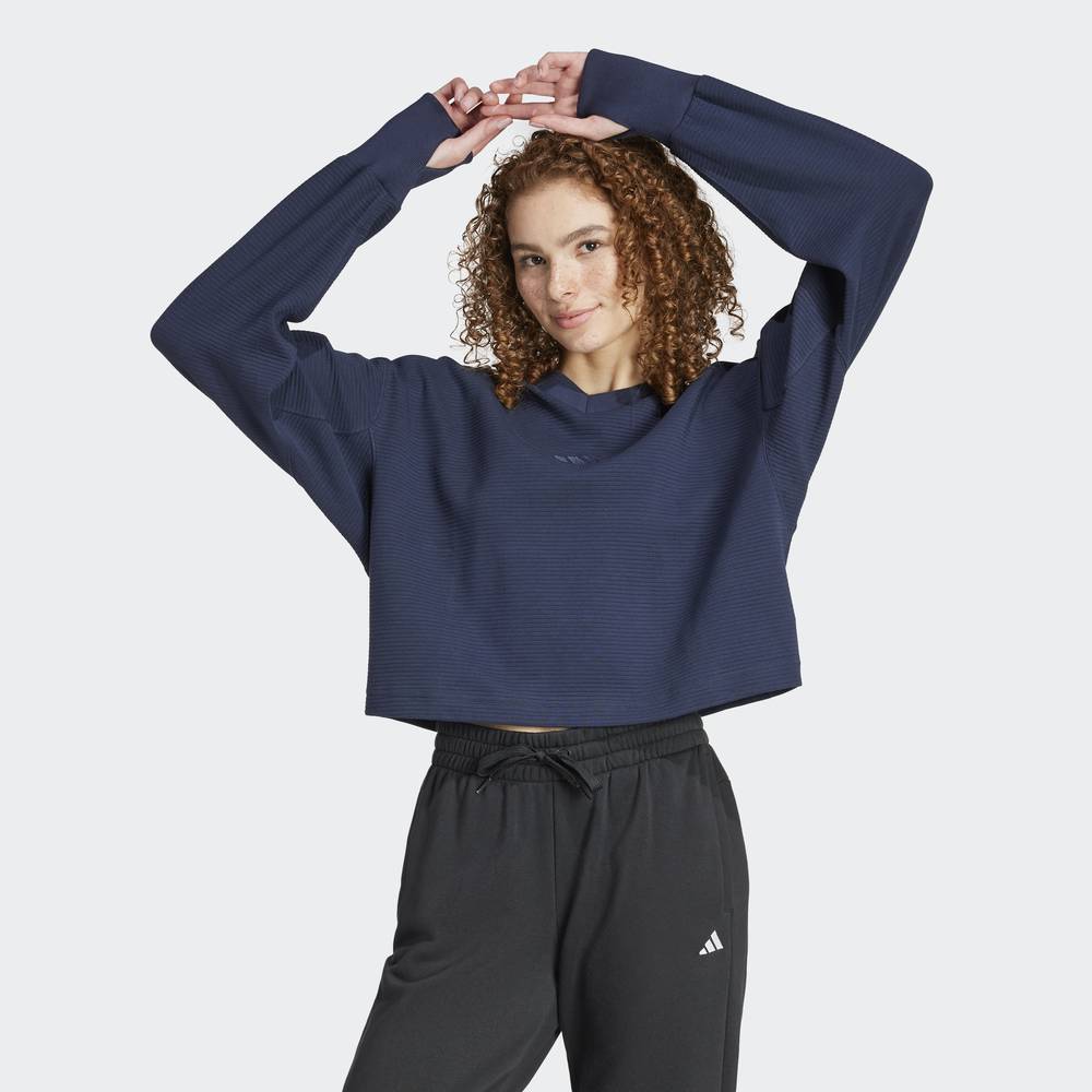 ALL SZN RIBBED V-NECK SWEATSHIRT