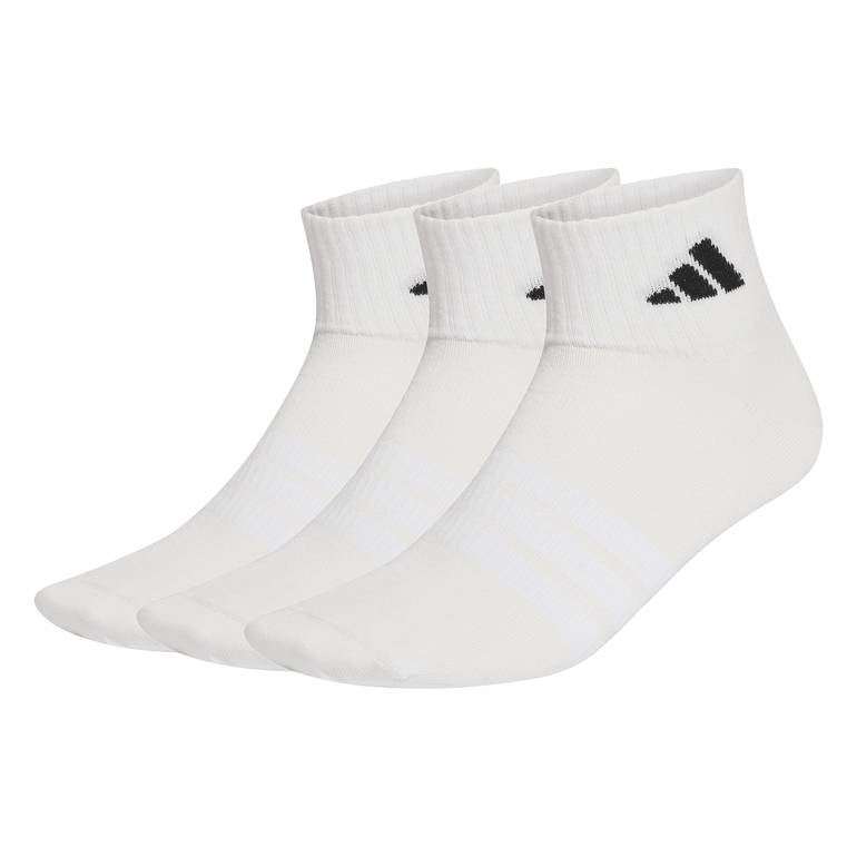 ثلاثة أزواج من الجوارب THIN&LIGHT SPORTSWEAR ANKLE - M - أبيض/أسود