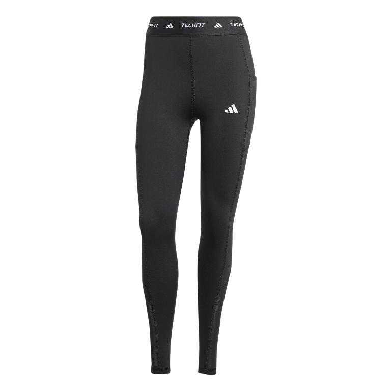 TECHFIT Stash Pocket Full-Length Leggings - XS - Black
