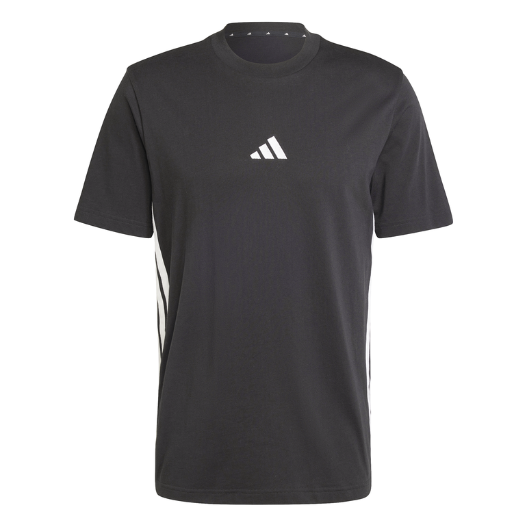 Essentials 3-Stripes Single Jersey T-Shirt - S - Black